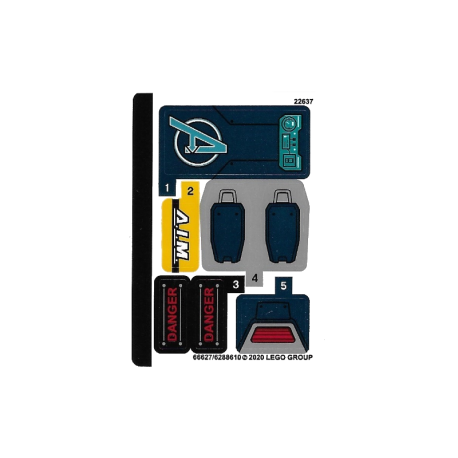 Sticker 76142 Avengers Speeder Bike Attack