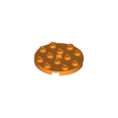 Platte 4x4 rund, orange