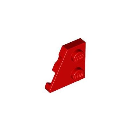Platte 2x2 schräg links, rot