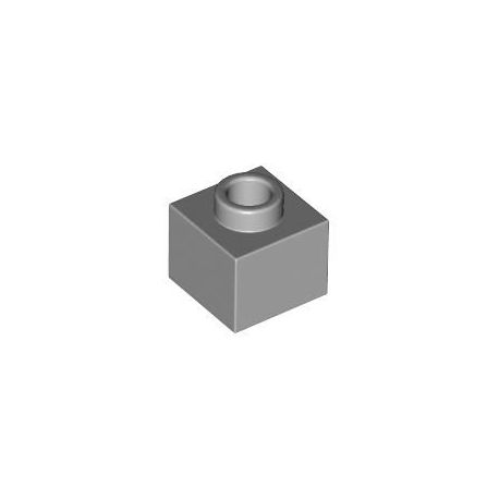 Platte 1x1x2/3, offene Noppe, hellgrau